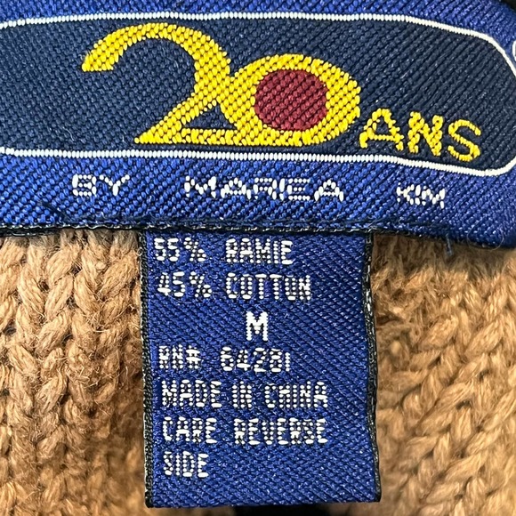 Vintage 1980's Safari 20 ANS Sweater M - Picture 3 of 3